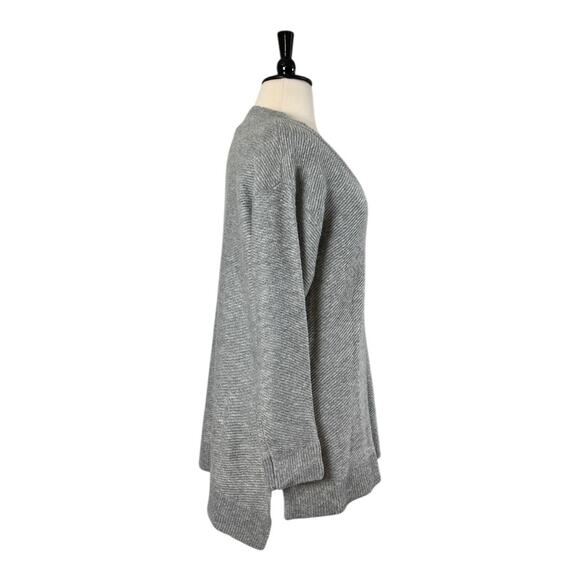 Harve Benard Sweater V-neck Oversized Wool Blend Gray Women’s Size XL - Picture 3 of 10